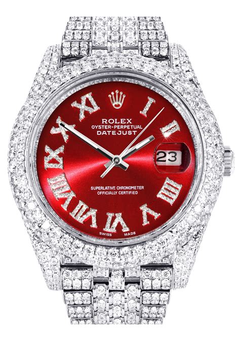 rolex and diamonds|Rolex with diamonds men's.